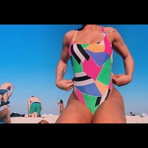 Vintage one of a kind one-piece swim suit⚡️⚡️⚡️